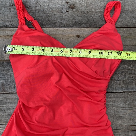 Jantzen Swim Euc Jantzen Classic Coral One Piece Tummy Control Swim
